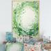 Design Art Verdant Wreaths Whirl - Wreath Wall Decor Canvas, Cotton in Green | 20 H x 12 W x 1 D in | Wayfair FDP122645-12-20-GD
