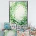 Design Art Verdant Wreaths Whirl - Wreath Wall Decor Canvas, Cotton in Green | 20 H x 12 W x 1 D in | Wayfair FDP122645-12-20-SL