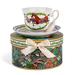 Oriental Horse Bone China Cup and Saucer Set in Gift Box - 8.45 fl oz