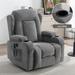 Oversized Power Lift Recliner Chairs w/Remote Control Heat Massage Sofa Recliners w/Side Pocket and USB Port for Livingroom