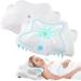 2Pack Cervical Pillow Contour Memory Foam Ergonomic Neck Support Pillow for Side Back Stomach Sleepers with Pillowcase, White