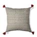 20'' x 20'' Laurel Pillow With Tassels Cotton Throw Pillow