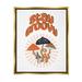 Stupell Industries Stay Groovy Mushrooms Framed On Canvas by Martina Pavlova Print Canvas in Orange | 21 H x 17 W x 1.7 D in | Wayfair