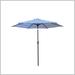 Arlmont & Co. Shasa 108" Lighted Market Umbrella w/ Crank Lift Counter Weights Included Metal in Red | 92.4 H x 108 W x 108 D in | Wayfair