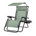 Arlmont & Co. Folding Zero Gravity Outdoor Recliner Patio Lounge Chair in Green | Wayfair CD9083162B4F4194AEF508C228FB47FA