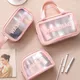 Waterproof PVC Cosmetic Bag Large Capacity Toiletry Organizer Women Beauty Case Transparent Zipper