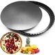 Non-Stick Tart Quiche Flan Pan Molds Pie Pizza Cake Round Mould Removable Loose Bottom Fluted Heavy
