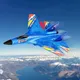 RC Avion Su-27 2.4G 2CH Télécommande Volant foetal der LED Lumières EPP Mousse Radio Avion Jouets