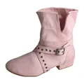 Stivali da ballo latino rosa pratica tacco personalizzato donna morbida Salsa latina scarpe da ballo