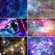 Bonvvie Photography Backdrop Nebula Planets Birthday Decoration Universe Outer Space Clouds Stars