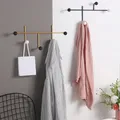 Modern Wall Hooks Iron Coat Rack Narrow Metal Black Mini Nordic Clothes Hanger Living Room Wall