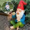 Statue de Gnome de jardin en résine, Figurine de fumer, doigt du milieu, étagère de bureau, décoration artistique de jardin de maison