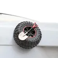 Autocollants de voiture de rechange miniatures coffre de pelle accessoires extérieurs de voiture