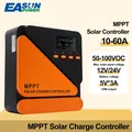 EASUN POWER MPPT Solar Controller 60A 50A 40A 30A 12V 24V Solar Charger Battery Charger Back-light