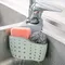 Kitchen Storage Drain Basket Soap Sponge Holder Kitchen Sink Holder Adjustable Sponge Shelf Hanging