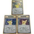 Diy 3Pcs/set Pokemon Pikachu Trophy Series Flash Card Classic Gift Toys Game Anime Collection Cards