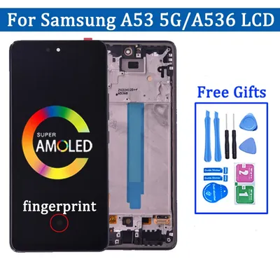 Écran tactile LCD AMOLED avec châssis pour Samsung A53 5G A536 A536B 6.5