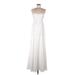 Show Me Your Mumu Cocktail Dress - A-Line Strapless Sleeveless: White Print Dresses - New - Women's Size Medium