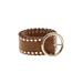 MICHAEL Michael Kors Leather Belt: Brown Solid Accessories - Women's Size Small