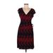 Evan Picone Casual Dress - Party: Red Dresses - Women's Size 8 Petite