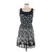 LC Lauren Conrad Casual Dress - Mini Scoop Neck Sleeveless: Blue Dresses - Women's Size 6