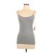 Forever 21 Active Tank Top: Gray Activewear - Women's Size Large