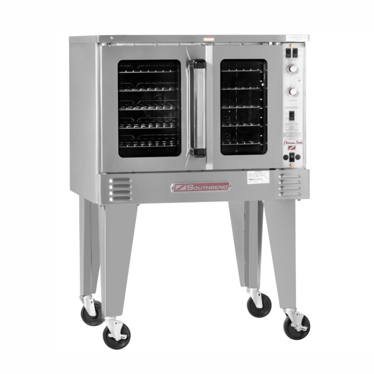 Southbend PCG90B/SD LP Platinum Bakery Depth Single Full Size Liquid Propane Commercial Convection Oven - 90,000 BTU, Gas Type: LP