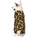 Daiia Gold Glitter Leopard Pets Wear Hoodies Pet Dog Clothes Puppy Hoodies Dog Hoodies Costumes Pet Sweaters-Size Name