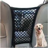 Dog Car Barrier Dog Net for Car Between Seats Pet Net Barrier Front Seat Car Mesh Barrier Back Seat Universal Stretchy Car Seat Storage Mesh Net