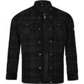 Bores Lumberjack Basic Camicia da moto, nero-grigio, dimensione 4XL