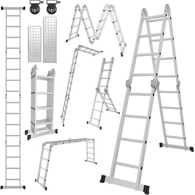 Vingo - Mehrzweckleiter Multifunktionsleiter Klappleiter Teleskopleiter A-Rahmenleiter 4x5 582cm Image