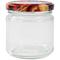 Einmachglas mit Schraubdeckel Früchtemotiv 210ml Vorratsglas Geleeglas Honigglas