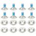 8Pcs/Set Snowboard Binding Screw Set Snowboard Mounting Screws with Snowboarding Screw Washers Fixed Ski Accessories