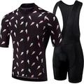 Homme Maillot et Cuissard Velo Cyclisme Pantalon Velo Cyclisme Cuissard Velo Cyclisme Manche Courte VTT Vélo tout terrain Vélo Route Noir Rose Claire Bleu Roi Géométrique Vélo Cuissard Short Cuissard