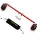 TMEOIIPY Red Expandable Sports Spreader Bar Set with 2 Pcs Red Adjustable Straps Kit Pilates Aid Training Yoga Fitness Gear Pilates bar