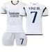 XNB 2023-2024 Real Madrid Home Jersey #7 Vini Jr Soccer Jersey and Shorts Set