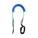 ALSLIAO Coiled Paddle Board Leash Watersport Stand Up Hand Rope for Longboards Surfboard Blue