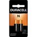 Duracell N 1.5V Alkaline Battery with Long-Lasting Power - Use in Medical Devices Key Fobs GPS Trackers Child Locators and other Electronics - 5 Years Guarantee - 2 Batteries/pack - Pack of 1