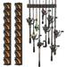 PLUSINNO V9 Vertical Fishing Rod Holders 2 Packs Wall Mounted Fishing Pole Holders Fishing Rod Racks Hold Up to 18 Rods or Combos Fishing Pole Holders for Garage Fits Most Rods of Diameter 3-19mm