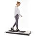 UMAY Under Desk Treadmill with Foldable Wheels Portable Walking Jogging Machine Flat Slim Treadmill Sports App Installation-Free Remote Control Jogging Running Machine for Home/Offic