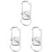 3pcs Outdoor Carabiner Backpack Hanging Buckle Multi-functional Belt Buckle Metal Kettles Buckle