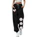 Women s Casual Pants Baseballball Print Bottom Sweatpants High Waist Jogger Lightweight Classic Wide-Leg Dress Office Long Regular Slacks Casual Fashion Yoga Business Trouser