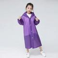 Fashion Childrenâ€˜s Raincoat High-quality EVA Waterproof Thickened Raincoat Outdoor Hiking Reusable Transparent Raincoat