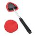 Windshield Cleaner Microfiber Car window cleaner with 1 Reusable and Washable Microfiber Pads and Extendable Handle Auto Inside Glass Wiper Kit Red