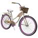 Huffy 26 In. Panama Jack Beach Cruiser Bike Cream Vanilla