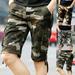 AXXD Blue Bike Shorts For Men Summer Camouflage Work Shorts Multi Pocket Zipper Straight Tube CasualShorts New Arrival