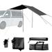 Lierteer Universal Awning Sun Canopy Sunshade for Motorhome Van Campervan Suv Black