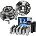 Detroit Axle - Wheel Bearing Hubs Kit for Chevy Malibu Impala Equinox GMC Terrain Buick Regal Lacrosse Allure Cadillac CTS Saab 9-5 Front or Rear Wheel Hubs Lug Nuts Socket Keys Replacement