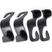 4pcs Car Seat Hook Car Bag Hooks Car Seat Hanger Hooks for Car Auto Hooks Auto Seat Hooks Car Head Rest Hanger Car Headrest Hook Auto Seat Hanger Hook up Bracket Auto Accessories