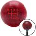 American Shifter Red Shift Pattern Facking Fast Style 2 0n Red Metal Flake Shift Knob with M16 x 1.5 Insert